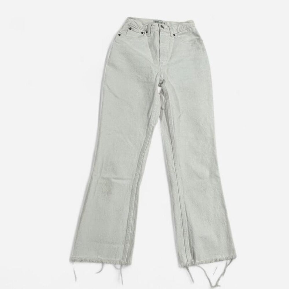 Abercrombie & Fitch white denim jeans
